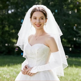 Jmkcoz Fingerless Elbow Long Opera Party Gloves for Women 1920s 20s Satin Gloves Costume Glove for Wedding Evening Dress (White)