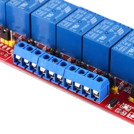 DC 12V Relay Module, 8 Channel Relay Module Board High Low Dual Trigger Relay Module with Pull Indicator, #300
