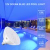 XIUBE 12V 36W LED Pool Bulb Ocean Blue Light, 4200lm