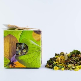 Armenian Herbal Tea “Morning Mood” Blend – 1.4 oz | Premium Wild Mountain Herb Selection Featuring Wild Mint, Saint John’s Wort & Helichrysum | Exquisite Tea Gift Box for Invigorating Mornings and Natural Wellbeing