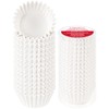 Caperci Heavy Duty Standard White Cupcake Liners 150 Counts -