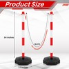 Konohan 6 Pack 34 Inch Parking Cone Delineators Post Traffic