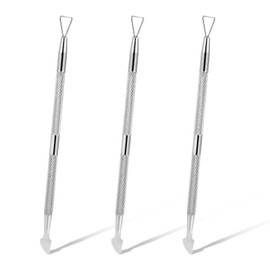 3pcs Lottery Ticket Scratcher Tool, Metal Scratch Off Tool Lotto Scratcher Card Tool Steel Label Scraper Back Scratcher for Flawless Reveals Tickets Lucky Stickers Labels, with Storage Box (Silver)