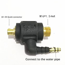 XHSESA M16 Tig Torch Welding Cable Gas Dinse Adapter Nut Joint connector 10-25 35-50 (M16-1.5 DKJ 10-25)