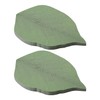 Luckious 100 Sheets Sticky Notes - Green Leaf-Shaped Self Stick