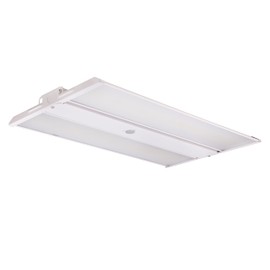 WareLight Oslo Compact Linear High Bay Fixture - 42,000 Lumens, Wattage and CCT Selectable, 120-277V LED Light, 24. x 14.2 x 1.6 Inches, White