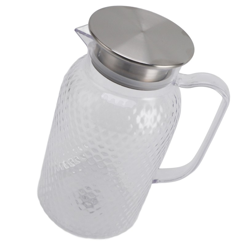 Water Pitcher with Lid and Handle 1500ml Acrylic Heat Resistant