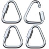 Set of 4 Stainless Steel Delta Quick Link Lobster Clasp