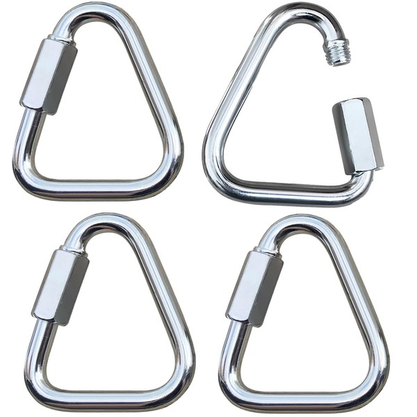Set of 4 Stainless Steel Delta Quick Link Lobster Clasp