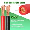 Kimbluth 1/0 Gauge Battery Cable Copper Wire, 5FT Red+5FT Black