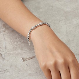 Philip Jones Beaded Friendship Bracelet Created with Zircondia® Crystals