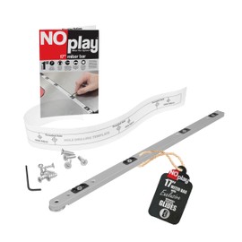 17” NoPlay Aluminum Miter Bar w/Expandable Glides | Standard 3/4” x 3/8” Miter Slot Table Saw Runner | Crosscut Sled Table Saw Miter Bar | Miter Bar For Table Saw, Router Table, Band Saw