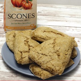Sticky Fingers Bakeries, English Scone Mix, Pumpkin Spice, Just Add Water, Mix, and Bake. Makes 12 Scones (Pack of 2)
