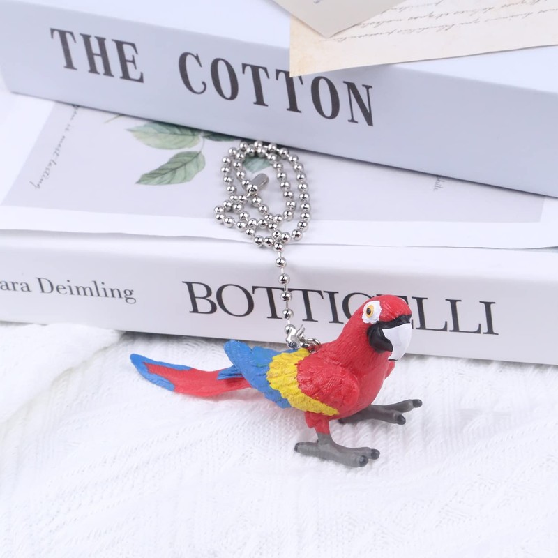 Dotlite Parrot Ceiling Fan Pull Chain,12in Vivid Bird Fan String
