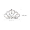 Lurrose Mini Tiara con Peine 4 Piezas de Corona de