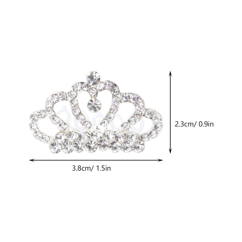 Lurrose Mini Tiara con Peine 4 Piezas de Corona de