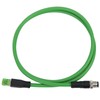 M12 to RJ45 Patch Cord 4Pin Networking Cable for Industrial