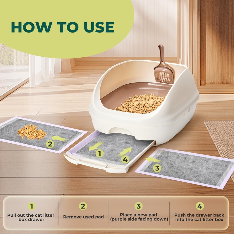 Cat Pads Refills for Tidy Cats Breeze Litter System -