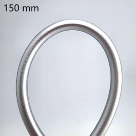 CYILIUEN Universal Shower Hose 1.5 m PVC Shower Hose with Kink Protection 304 Stainless Steel Connector Silver