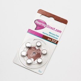 Hearing Aid Batteries Size 312 by Hearing Direct - Pack of 30
