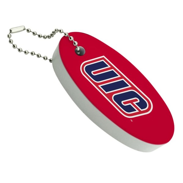 GRAPHICS & MORE UIC Primary Logo Floating Keychain Oval Foam