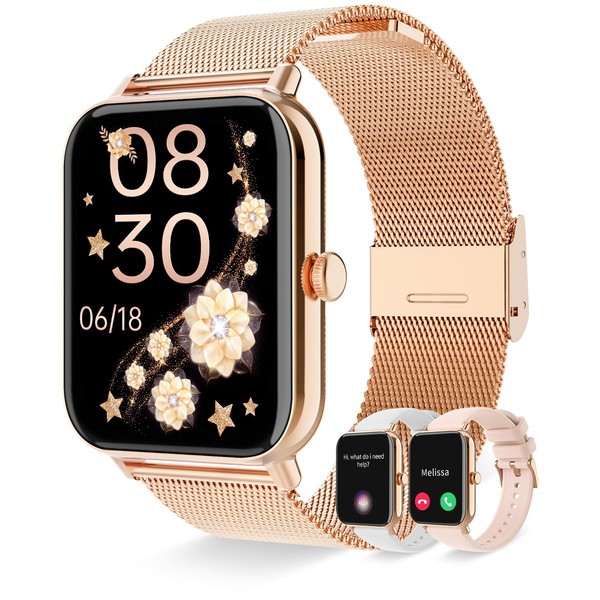 Smart Watch for Women(Answer/Make Calls) DIY Dial Fitness Tracker with