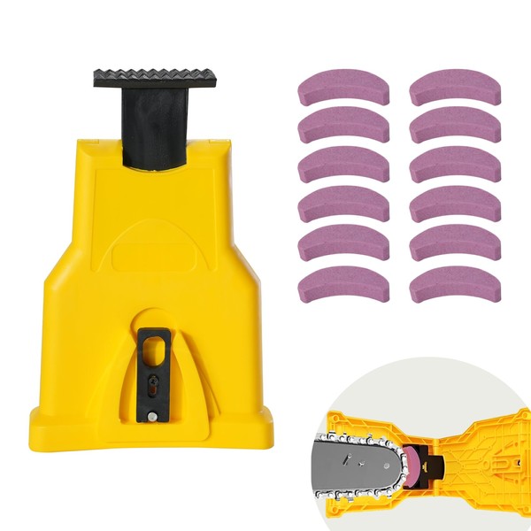 Ruirgo Chainsaw Sharpener, Portable Chain Saw Sharpener Tool with 12