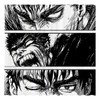 Funnytree The Black Swordsman Shower Curtain, Japanese Manga Bathroom Decor,