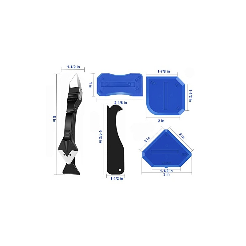 King&Charles Silicone Caulking Tool Kit, 3 in 1 Caulk Remover