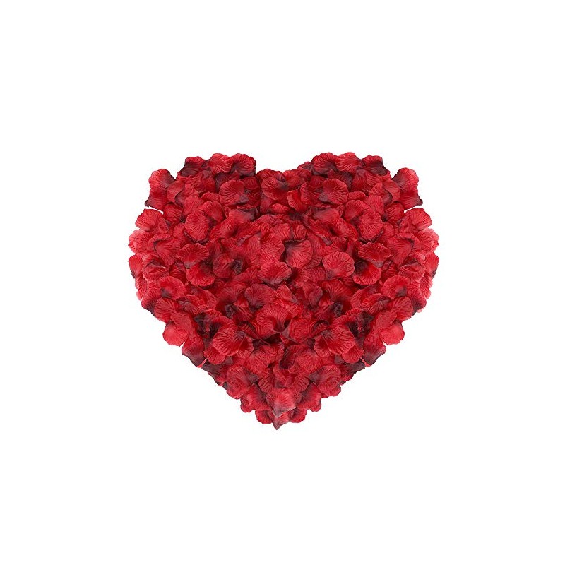 Naler 2000 Pétalos de Rosa de Seda Artificial Rojos para