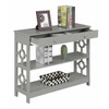 Convenience Concepts Ring 1 Drawer Console Table with Shelves, Gray