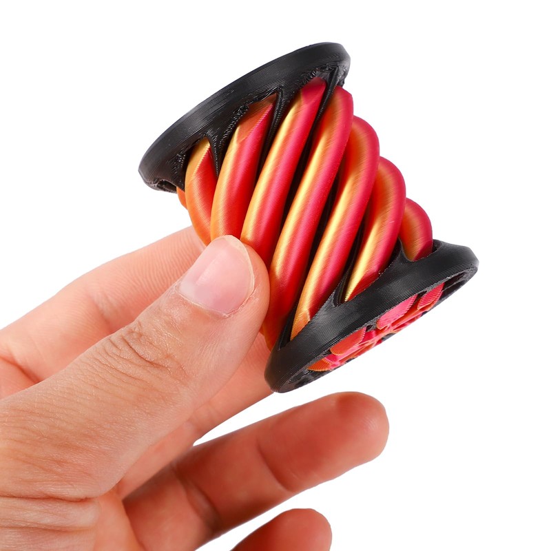 Impossible Cone, Mini Vortex Thread Illusion Fidget Toy 3D-Printed Spiral