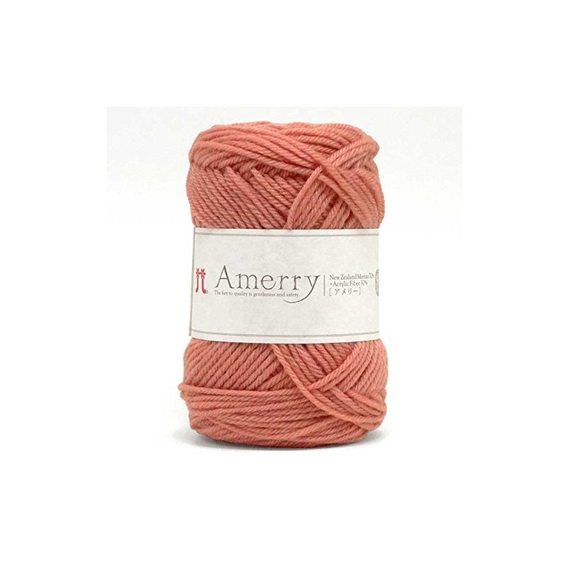 Hamanaka Amerry 2261 Wool Knitting Yarn, Medium Weight, Color 27,