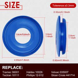 LEONTOOL 30Pcs Glad Hand Seals Rubber Gladhand Seals Washers Round Elastic Grommets Gaskets for Semi Trucks Trailers Tractors Brake Air Hose (10Pcs Red, 10Pcs Blue, 10Pcs Black)