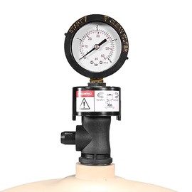 XtremepowerUS Air Relief Valve with Pool Filter Pressure Gauge, Pressure Relief Valve, Air Relief Valve Replacement for Pool and Spa Filters