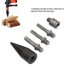 5Pcs Firewood Log Splitter Drill Bit Steel Wood Splitting Logs