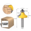 Yakamoz 5pcs Round Over Router Bit Tungsten Carbide Roundover Edging