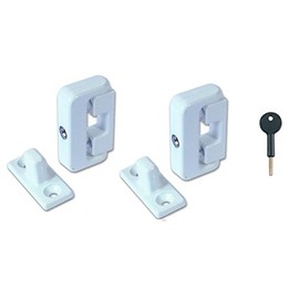 Supreme Window Lock 8K101 White x2 and Key