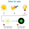 100Pcs Estrellas Fluorescente Pegatinas de Pared Techo Brillante en Oscuridad