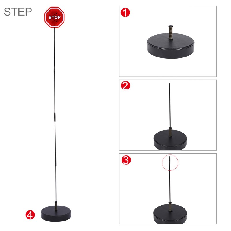 Pissente Garage Parking Stop Sign with LED Flashing Alert, Adjustable