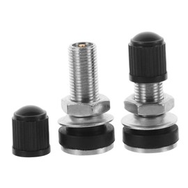 Ciieeo 2pcs Copper Valve Tubeless Tire Valve Stem Snap Automotive Accessories Car Tire Pump Adapter