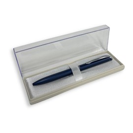Pentel Australia BL2007C-PBOX Gifts EnerGel BL2007 Blue Barrel 0.7mm Black Ink Pen with Pearl White Gift Box