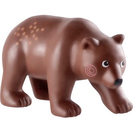 HABA Little Friends Brown Bear - Chunky Plastic Forest Animal Toy Figure
