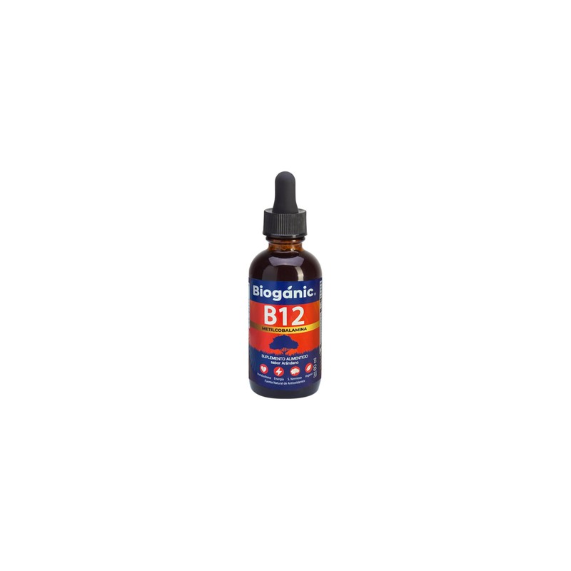 Vitamina B12 Líquida Sublingual Bioganic | Metilcobalamina | Suplemento Alimenticio