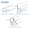 Agbihtb Frameless Shower Door Seal Set, 4 Pack x 39"