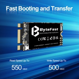 ByteFest SSD 128GB M.2 2242 NGFF SATA III 6 Gb/s Internal Solid State Drive(22x42mm), High Performance, 3D NAND, Upgrade storage for laptop and desktop