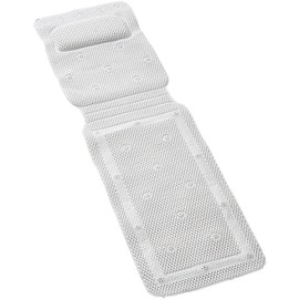 Ability Superstore Long Non-slip Bath Mat with Pillow 49 x 14 inch