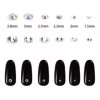 Mouyic Cristales Ab De Uñas Deco Art Rhinestones Pinza Y