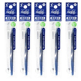 Pilot LFBKRF12EFBB FriXion Ball Refill, 0.5mm, Blue Black, 1 Pack x 5 Pack Set