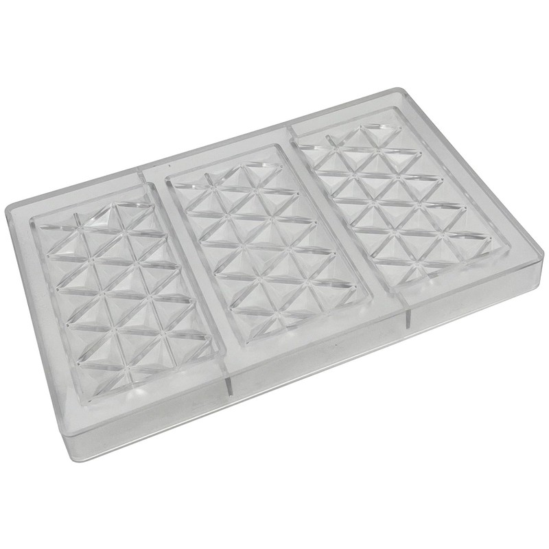 Goldbaking Polycarbonate Pyramidal Bar Chcoolate Mold Large Poly-carbonate Candy Mould